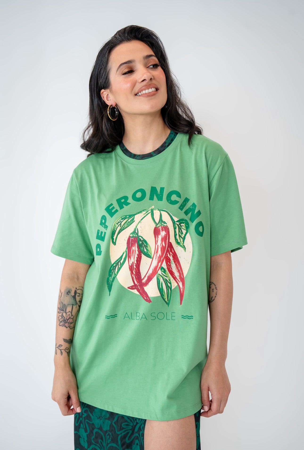 Peperoncino Oversize Tee Green garden- PRE-ORDER NOW