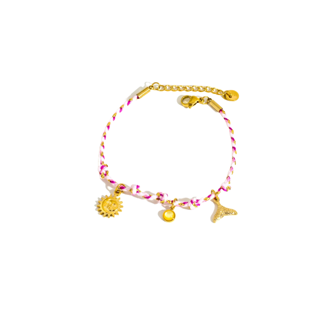 Alba Sole Multi Braid Charm Bracelets