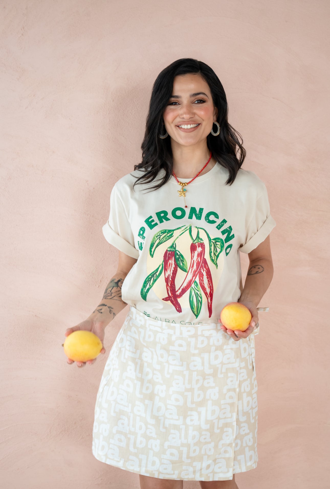 Peperoncino Oversize Tee Stone
