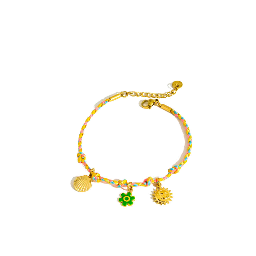 Alba Sole Multi Braid Charm Bracelets