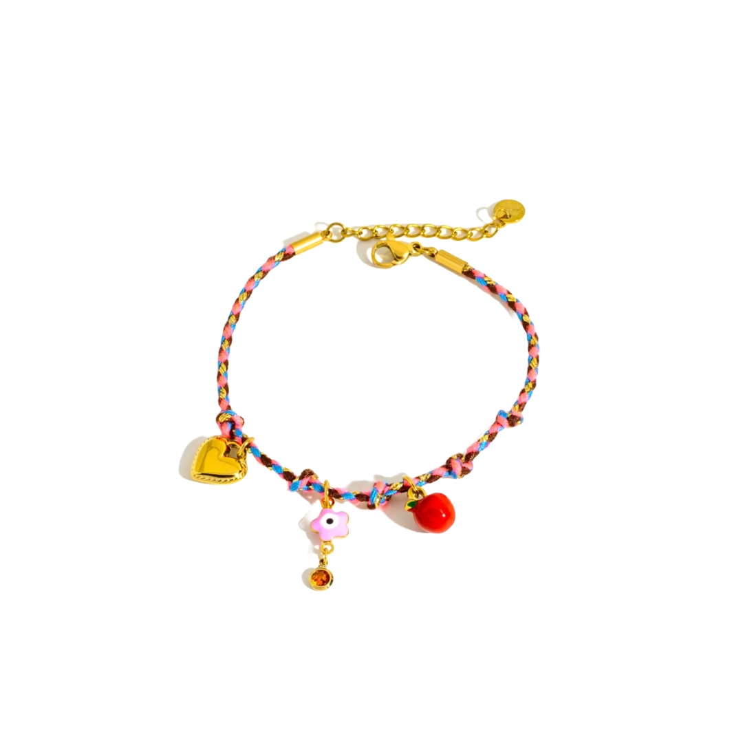 Alba Sole Multi Braid Charm Bracelets