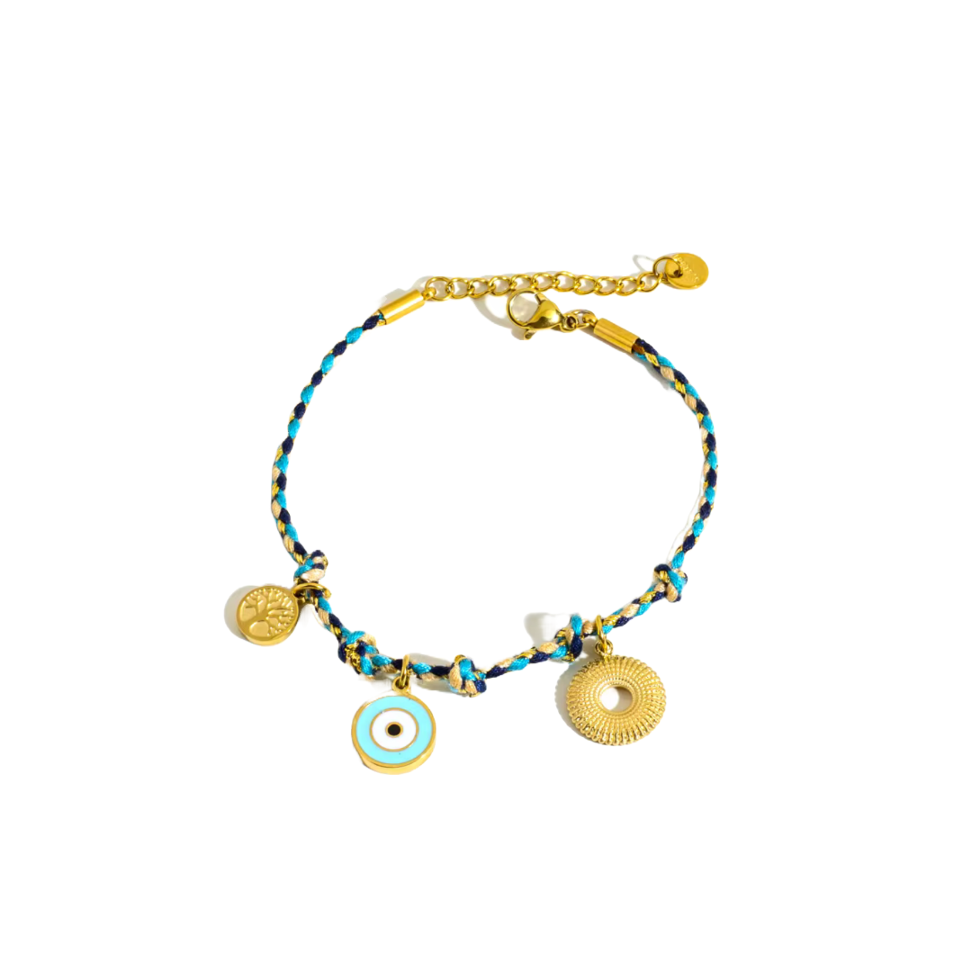 Alba Sole Multi Braid Charm Bracelets