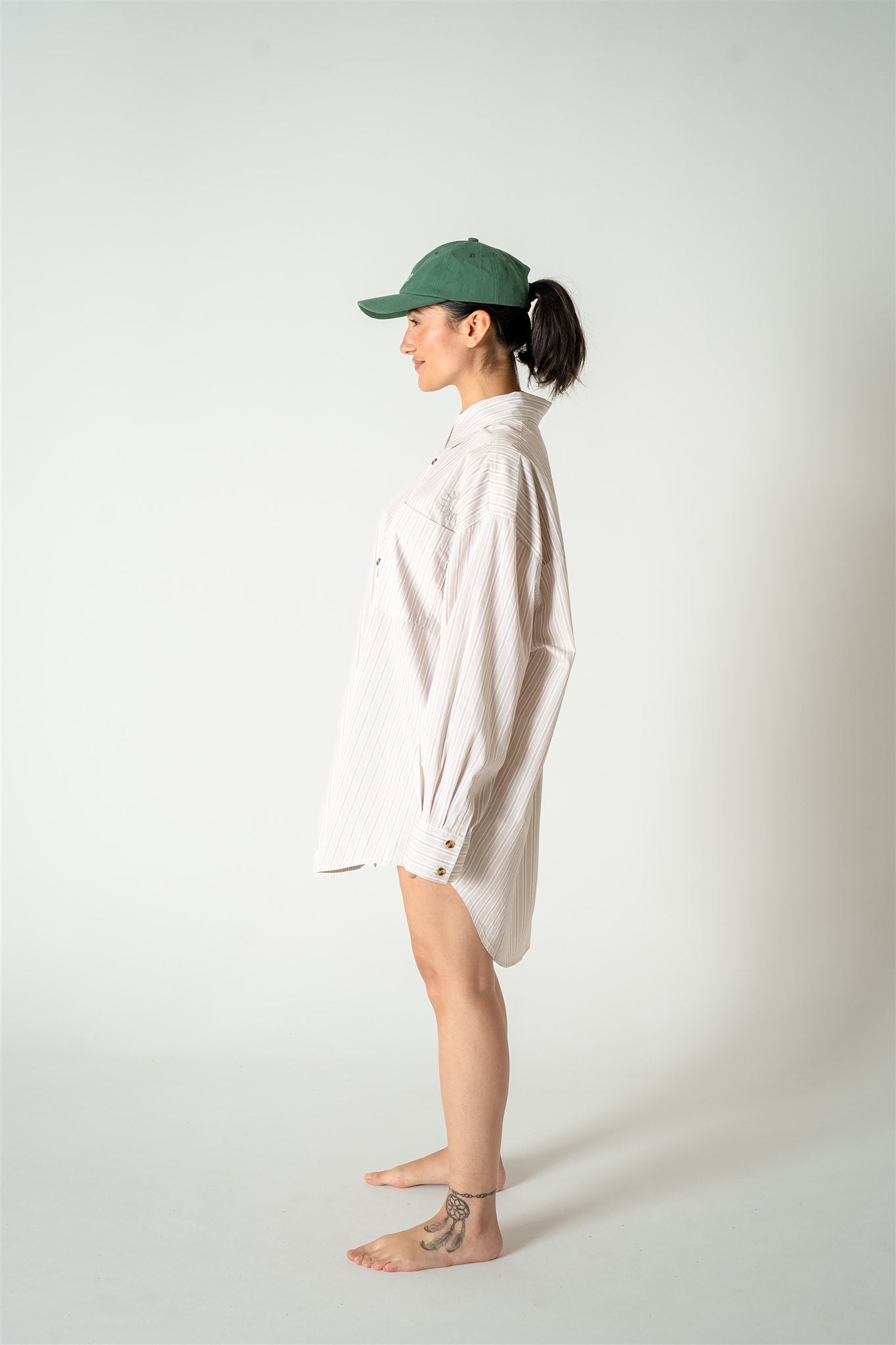 Abbie Isola Swing Oversize boyfriend Stripe Shirt