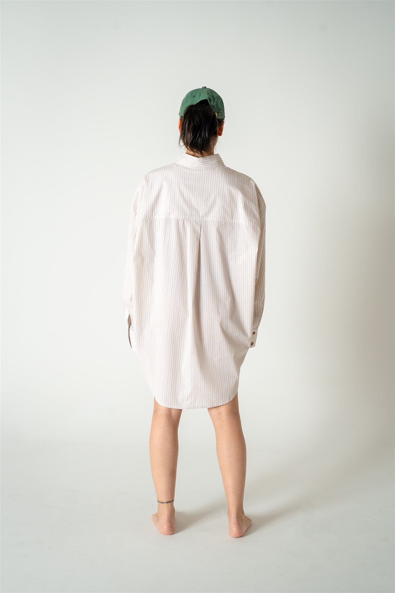Abbie Isola Swing Oversize boyfriend Stripe Shirt