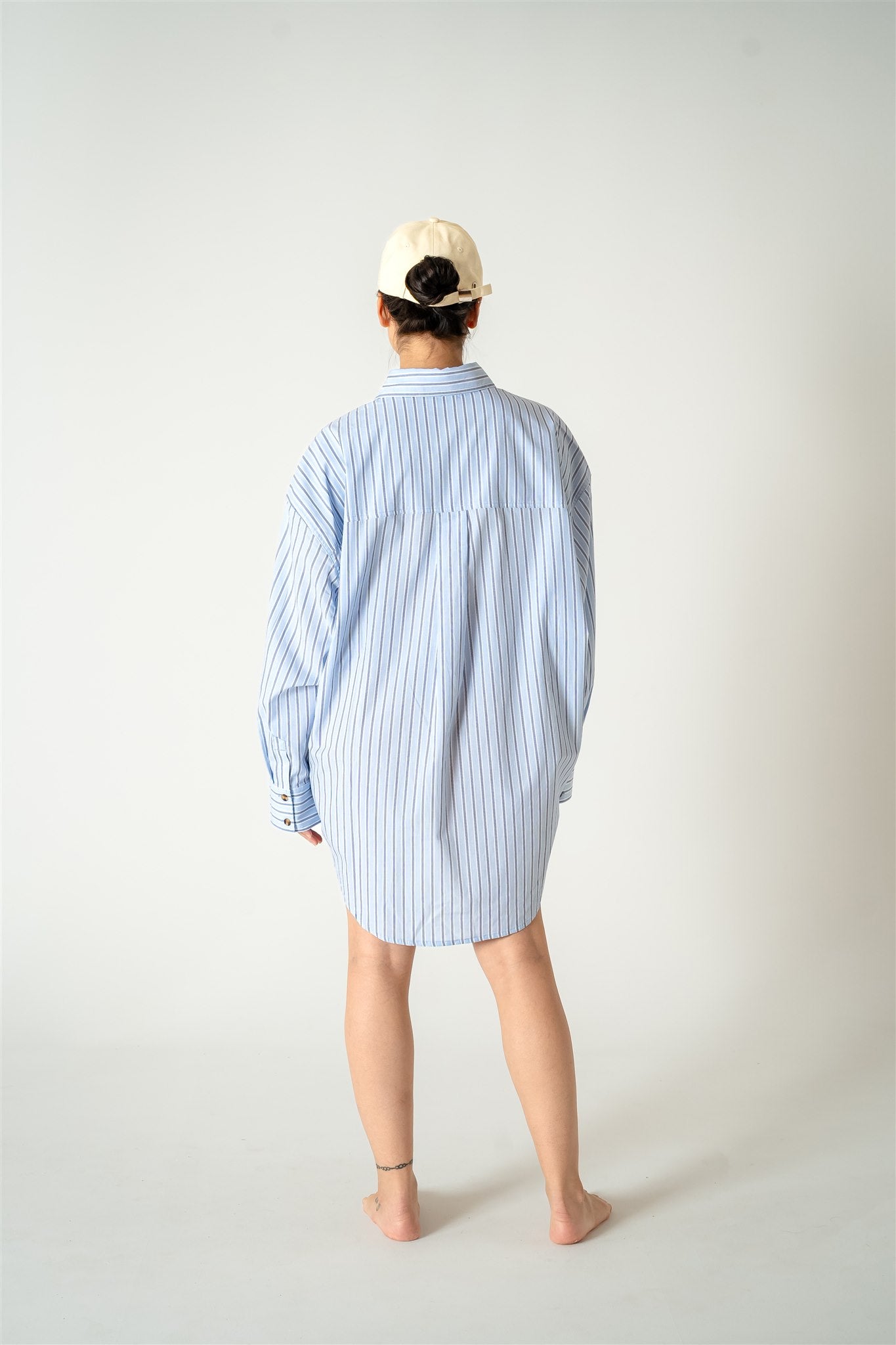 Abbie Isola Swing Oversize boyfriend Stripe Shirt