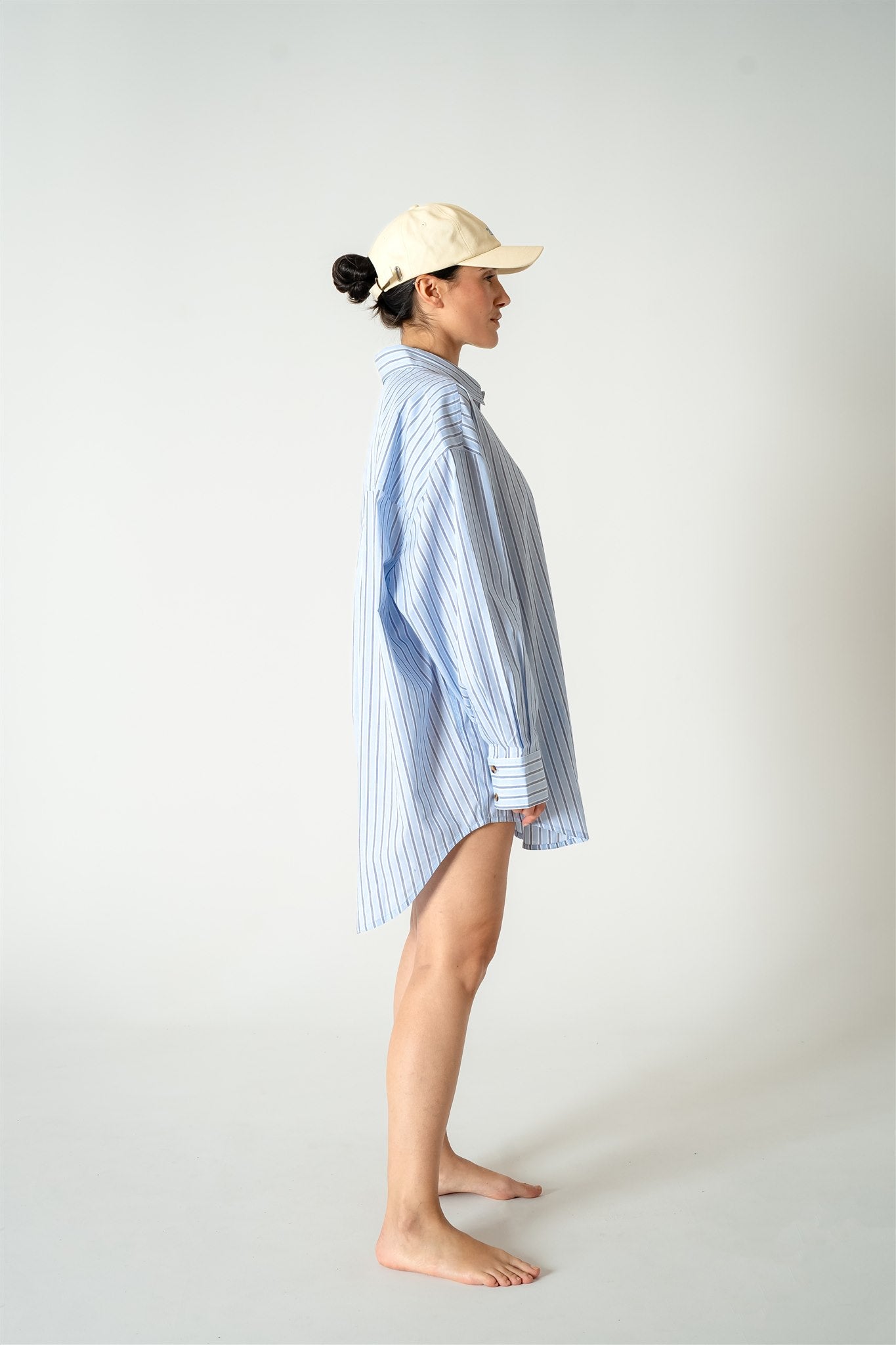 Abbie Isola Swing Oversize boyfriend Stripe Shirt