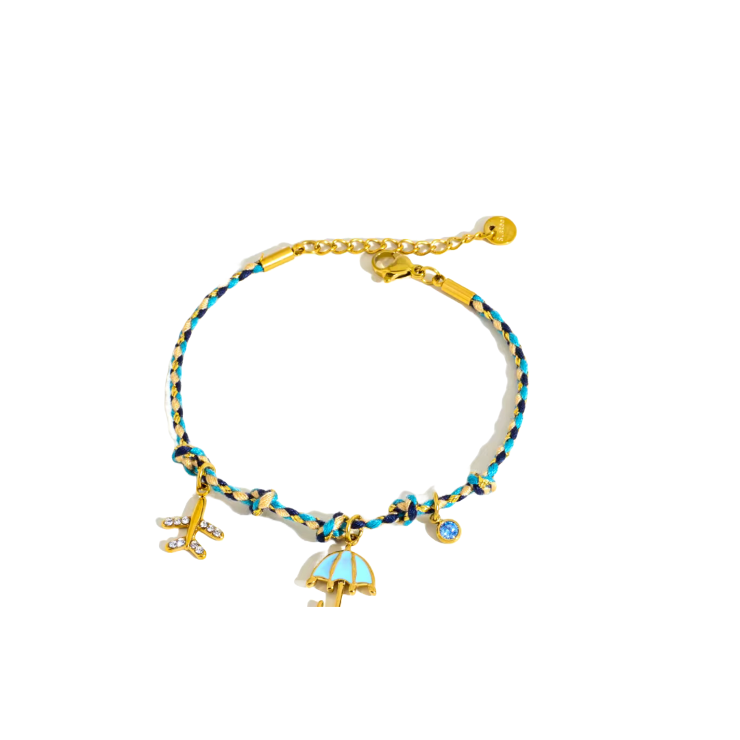 Alba Sole Multi Braid Charm Bracelets