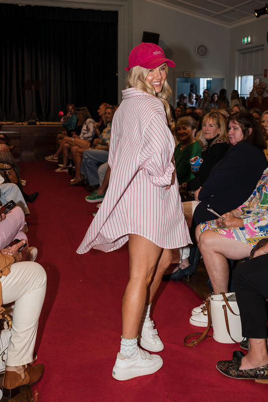 PRE-ORDER Abbie Isola Swing Oversize Stripe Shirt