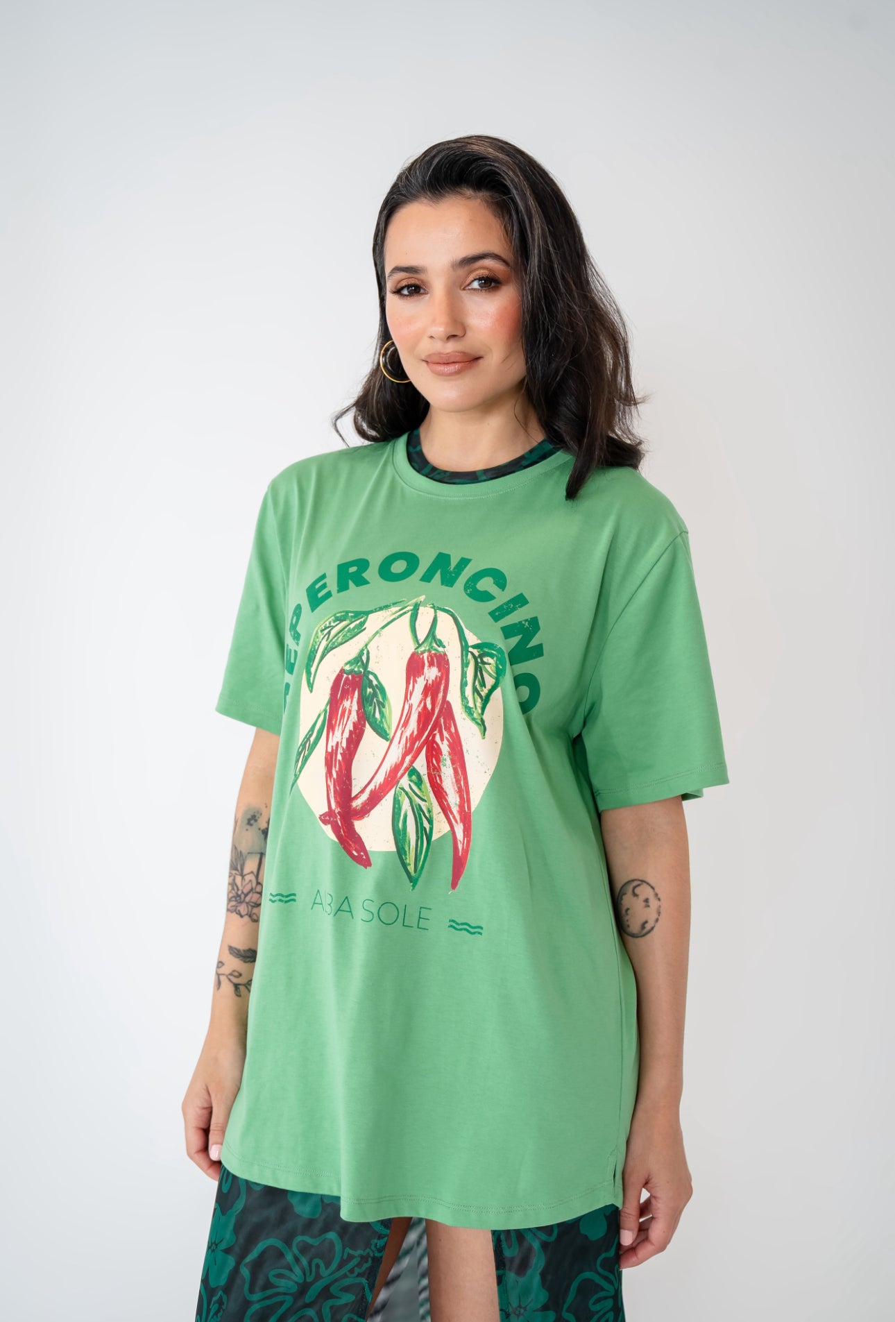 Peperoncino Oversize Tee Green garden- PRE-ORDER NOW
