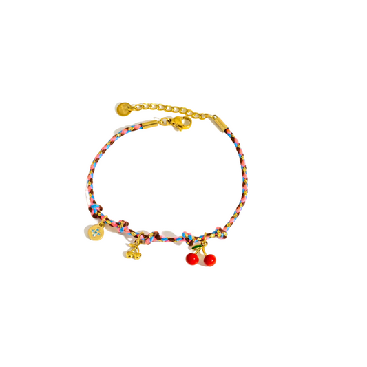 Alba Sole Multi Braid Charm Bracelets