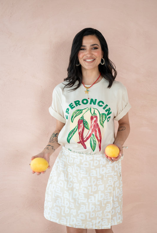 Peperoncino Oversize Tee Stone- PRE-ORDER NOW