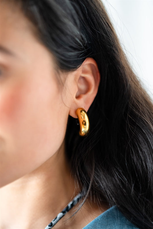 SILVANA GOLD COLOUR HOOP