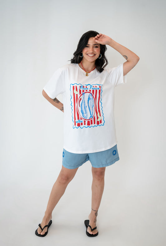 Pesce Fresco Oversize Tee White- PRE-ORDER NOW